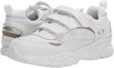 Apex Men's X923 Triple Strap Walking Shoes, White 8 X-Wide