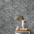 Non-woven wallpaper flowers floral elderflowers blue beige gray 10415-08 (€4.47/1sqm)