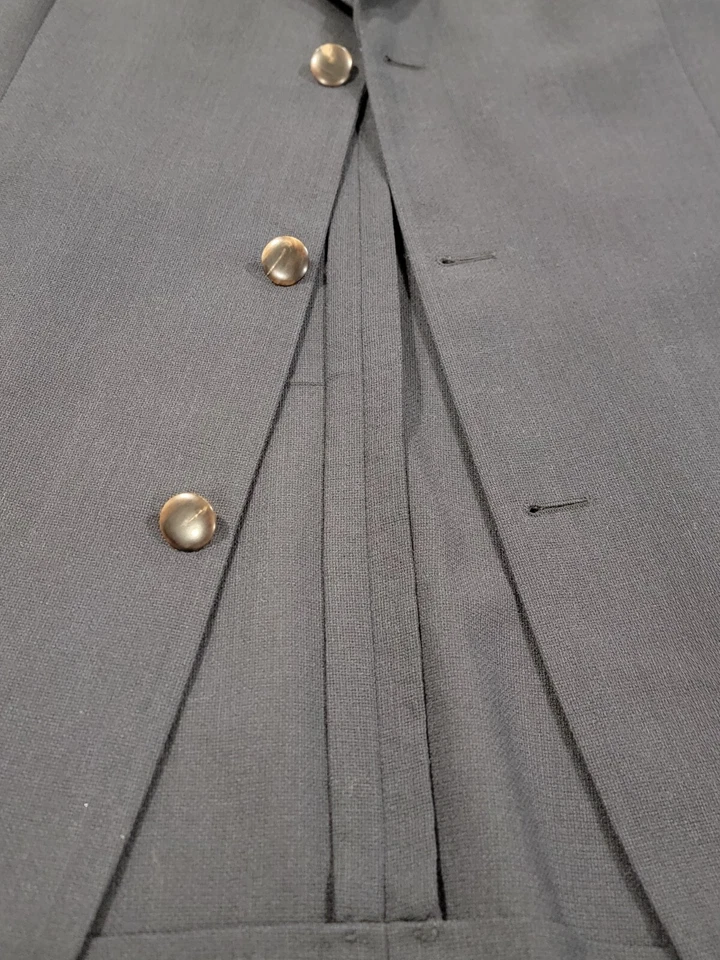 Abrigo deportivo de lana azul índigo oscuro blazer Hugo Boss vintage 44L para hombre Foto 2 de 4