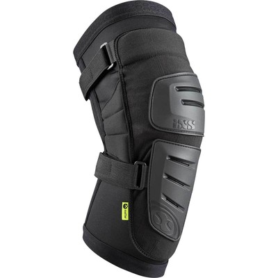 iXS Trigger Race Knee Guard Black S | Asymmetrical Design, Silicone Stopper
