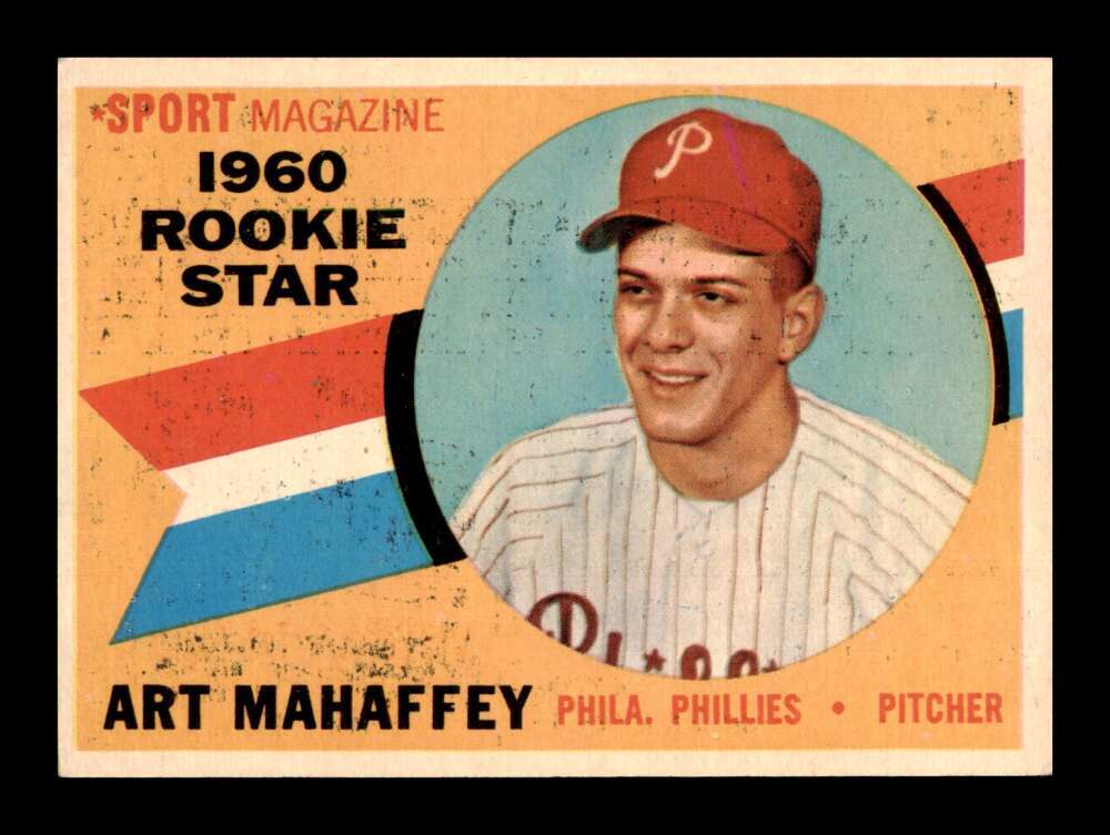 1960 Topps Art Mahaffey #138 Philadelphia Phillies Rookie RC EX-EXMT