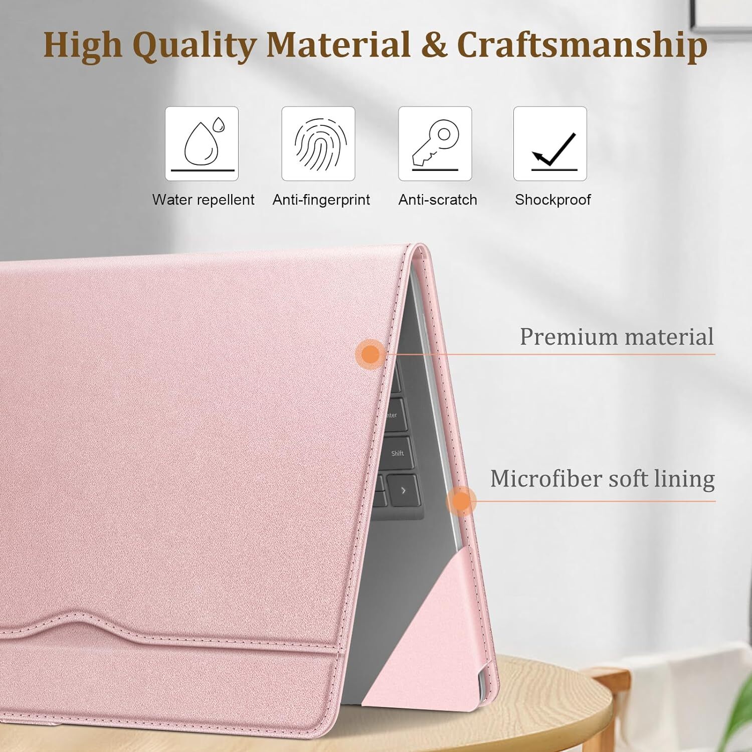 Sleeve Case for 13.5" Microsoft Surface Laptop 5/4/3/2 Folio Book Cover