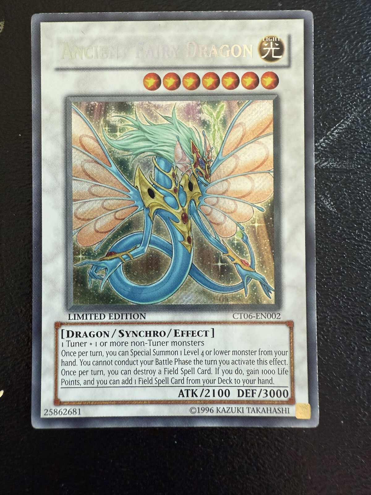 Ancient Fairy Dragon CT06-EN002 2009 Collectors Tin Limited Edition Yugioh Card