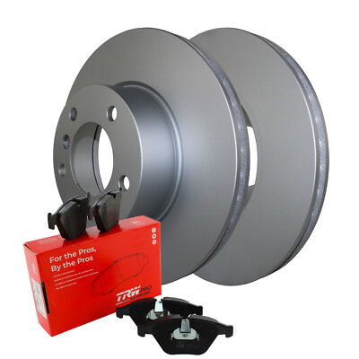 Front Brake Kit 300mm Rotors TRW Low-Met Pads For BMW E82 E88 E90 E91 E92 E93 L6
