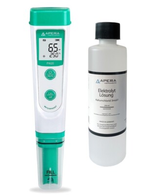 Apera Instruments PH20 Value pH-Taschenmessgerät + 3M KCl (250ml) *AKTION*