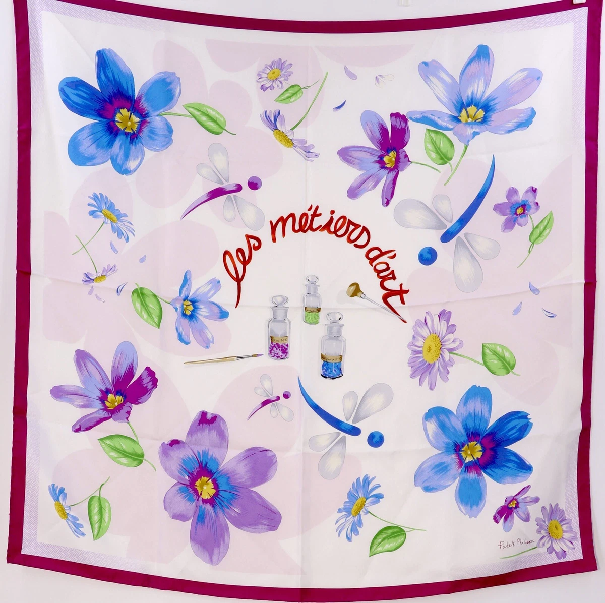 PATEK PHILIPPE SILK SCARF FOULARD PAÑUELO SEDA SCIARPA ORIGINAL BOX NEW 86x86cm