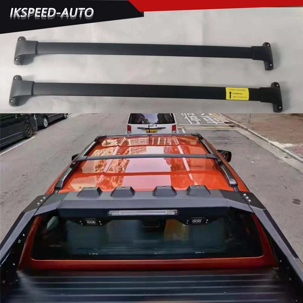 2Pcs Fits for ISUZU D MAX 2019 2024 Black Roof Crossbars Cross