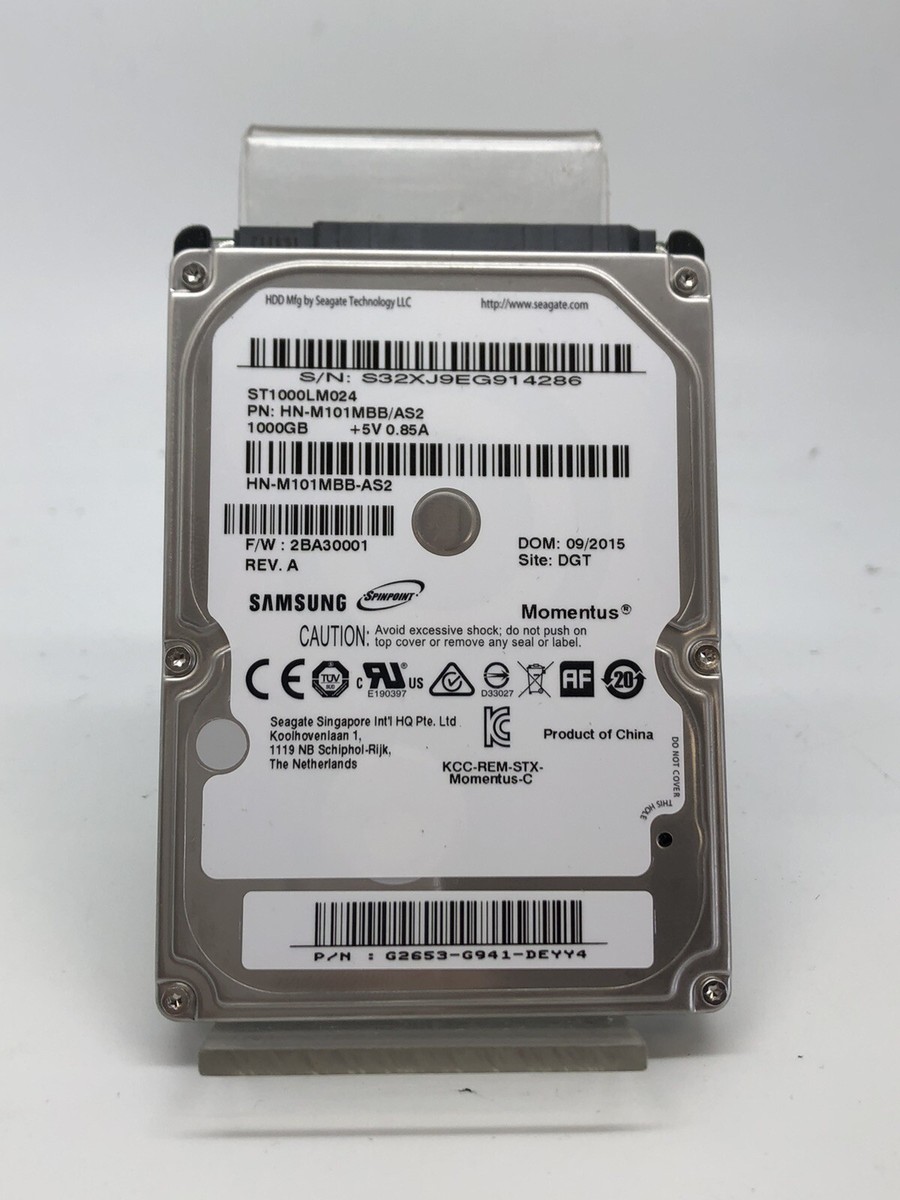 Disque Dur Interne Seagate 1To Momentus ST1000LM024 - 2.5 Pouces, SATA, Occasion