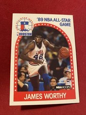 James Worthy Los Angeles Lakers All-Star 1989 NBA Hoops Basketball Card 219
