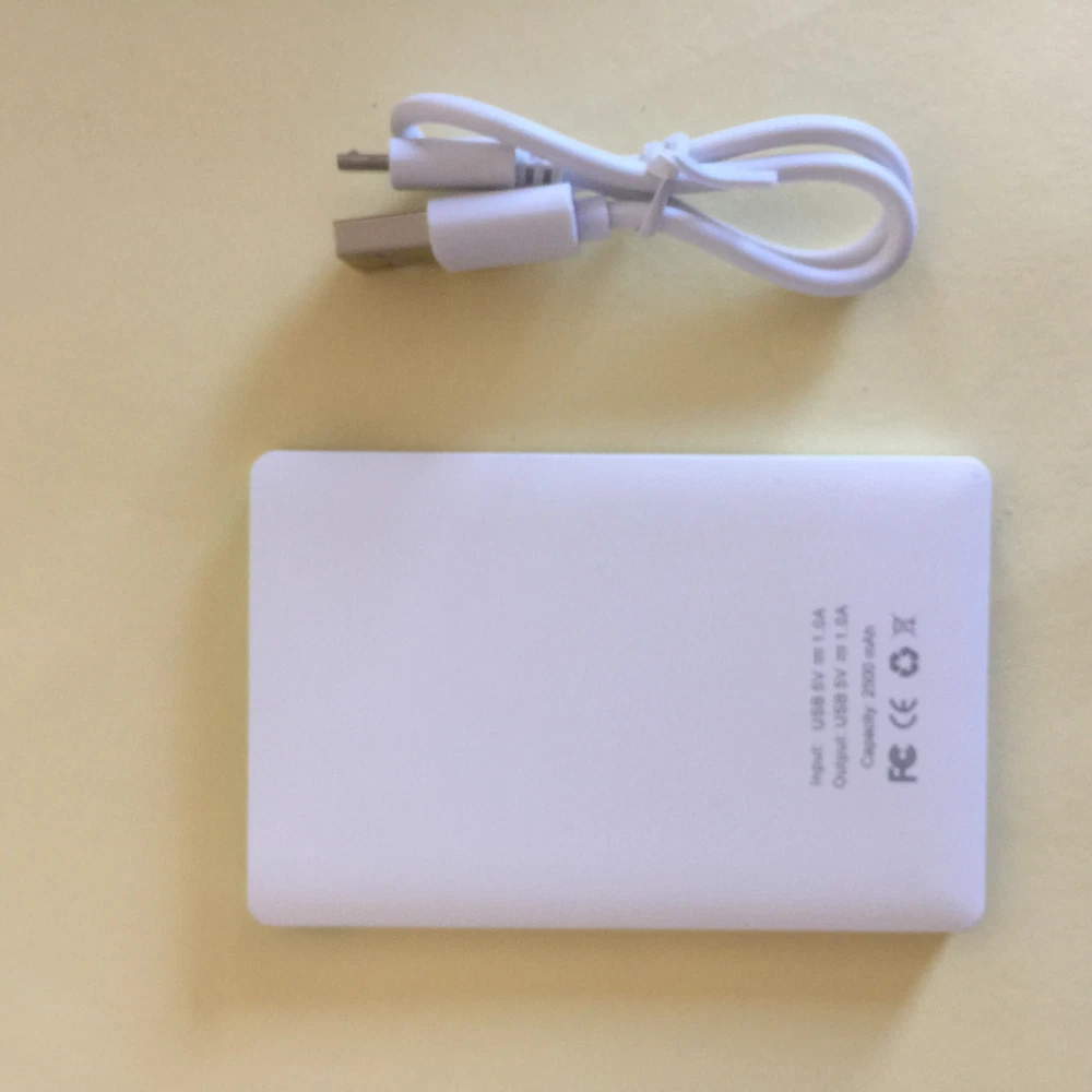 Power bank 2500mAh Universal smart phone and android Power Bank stocking stuffer Power bank 2500mAh Universal smart phone and android Power Bank stocking stuffer