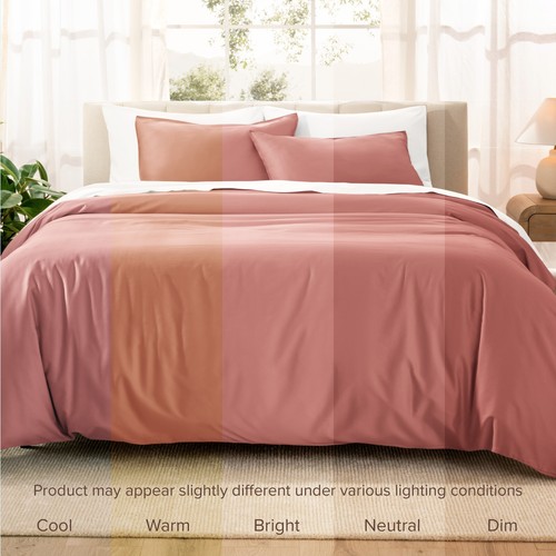 Bare Home Organic Cotton Sateen Duvet Cover Set - Smooth Sateen Weave - Picture 35 of 71