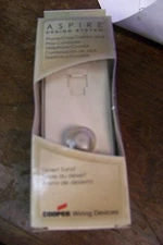 COOPER WIRING 9549-4DS - PHONE/COAXIAL JACK COMBO ASPIRE DECORATOR DESERT SAND