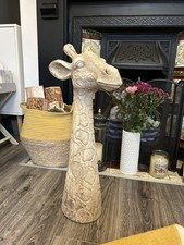 Large 61cm Giraffe Bust Head Home Safari Animal Ornament Sculpture