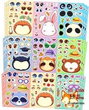 Kids' DIY Cute Animal Stickers - Face Paper Sticker Pack