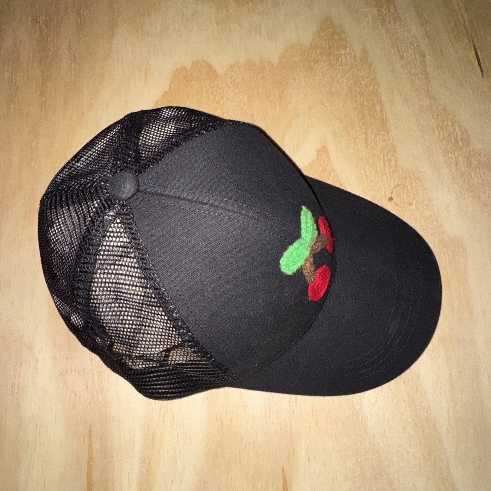 Red Cherry Themed Baseball Cap - image 4