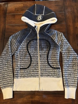 Lululemon Women's Special Edition Manifesto Scuba Jacket Black White Ombré Sz 4