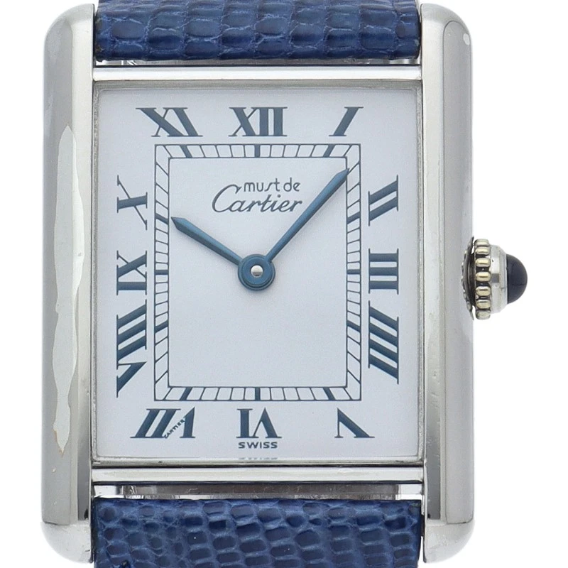 Cartier — Cartier Must Tank 690006 Stainless Steel 24mm Silver Dial Quartz #LPW722