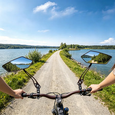 2X Cycling Bike Handlebar Mirror 22-25mm For Mountain Road Bike E-Bike Scooter