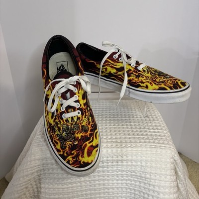 Vans Era Samurai Rising Men s Skate Flame Fire Sneakers, Size 10