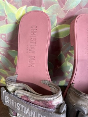 Christian Dior Dio(r)evolution Pink mule slide sandals size 10 (40