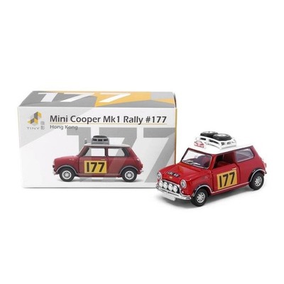 Mini Cooper Rally No.177 Maßstab 1:50 Tiny City Diecast ATC66018
