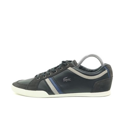 Lacoste Herren Rayford 6 SRM Schuhe Schwarz Leder Low Atmungsaktiv Sneaker EU 42