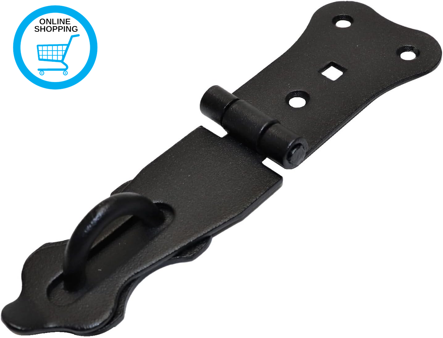 Door Latch Hasp and Staple - Heavy Duty Garage/Gate/Garden Clasp Padlock for She