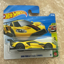 Hot Wheels Exotics 1:64 2016 Ford GT Race Diecast Yellow Black JJM05-N521