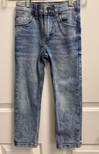Wrangler Flex Slim Fit Boys Western Denim Blue Jeans Sz5 Slim Adjustable 5TELWBA
