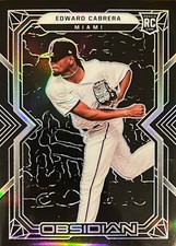 2022 Panini Chronicles Obsidian#9 Edward Cabrera