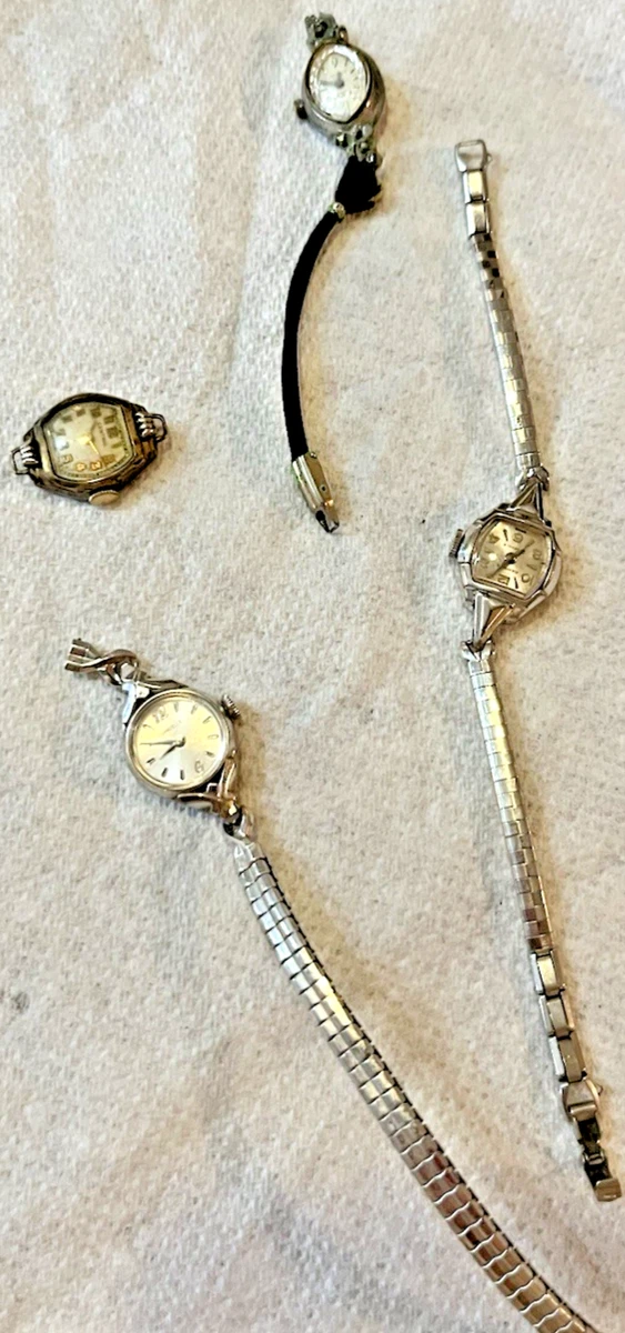 Montre Vintage Benrus AB 2 Pour Femme – Mécanique à Remontage Manuel, Cadran Analogique, Bracelet Plaqué Or – État Très Correct