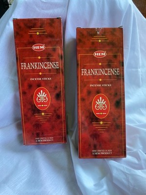 HEM Frankincense Incense Sticks Made India Whole Box is Six Packs of 20 Sticks