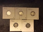 MERCURY SILVER DIME LOT OF 5 1917 1917 1918-D 1920 1923