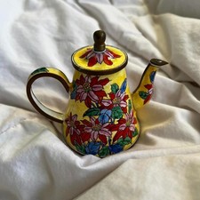 Vintage Colorful Enamel Mini Teapot