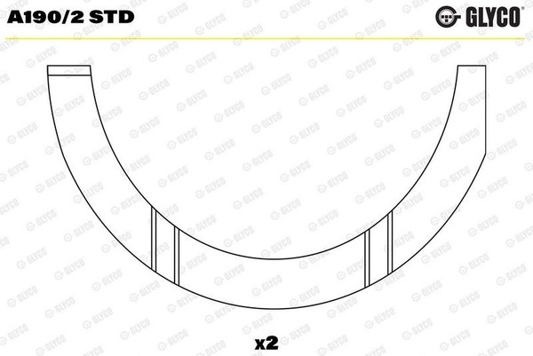 Glyco Distanzscheibe, Kurbelwelle A190/2 STD FüR Alfa Romeo Passend FüR Fiat-image