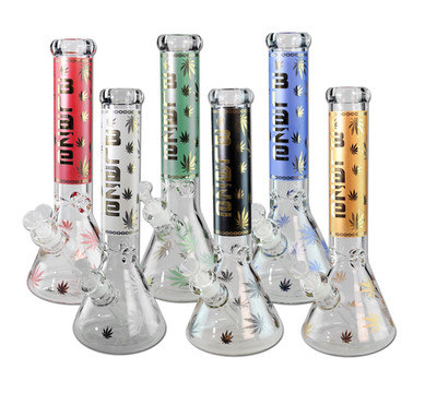 Blaze Glass Golden Leaf Kolbenbong Ice NEU   ROT  