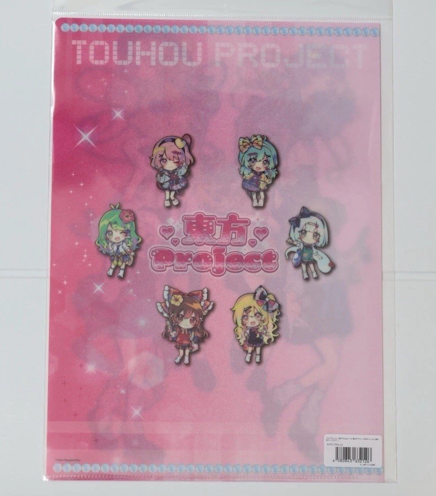 Touhou Project A4 Clear File & B6 Notebook Set Heisei Gyaru Japan