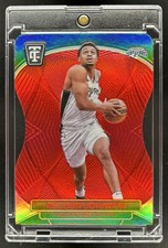 2024-25 Totally Certified Keldon Johnson Red Die-Cut Platinum Mirror #/125