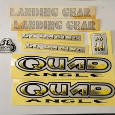 old school NOS SE Racing Quad Angle bmx bike frame fork landing gear decals set