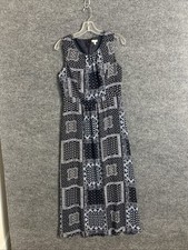 Talbots Womens Boho Printed Maxi Dress Size 6 Petite Sleeveless Lined Paisley