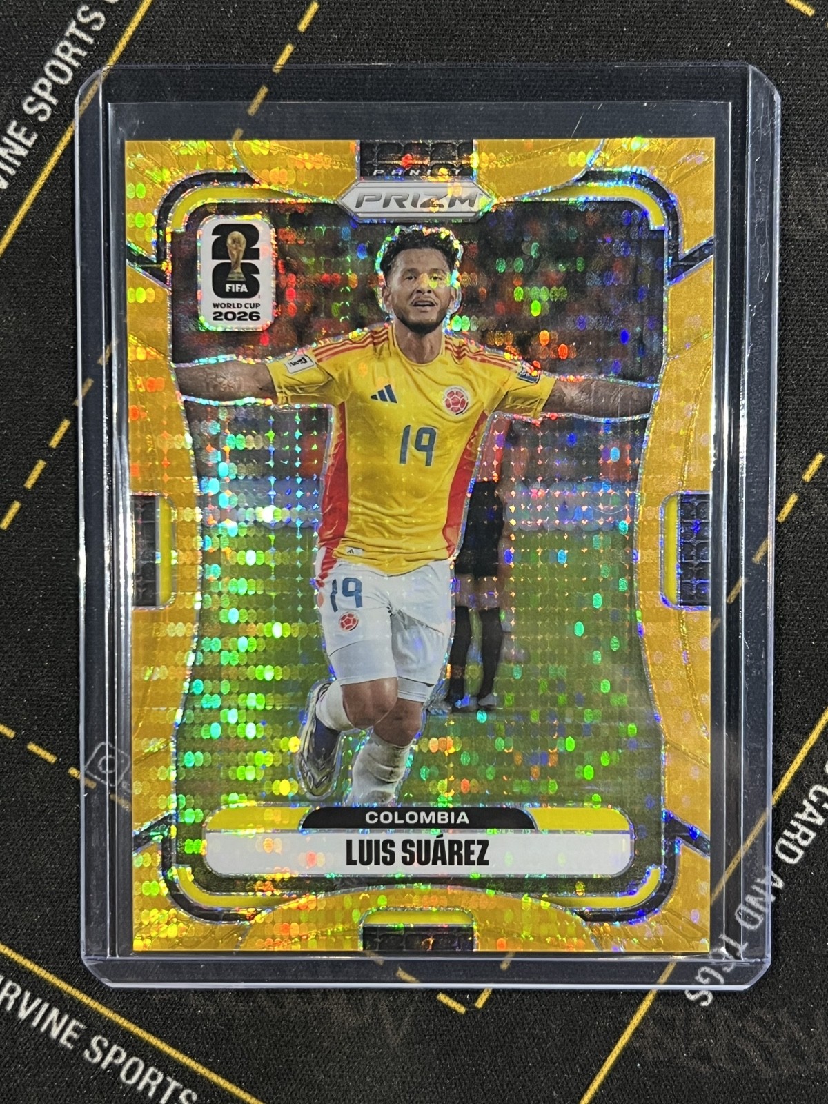 2026 Prizm FIFA World Cup Luis Suarez #186 Preferred Gold 01/10 view 1