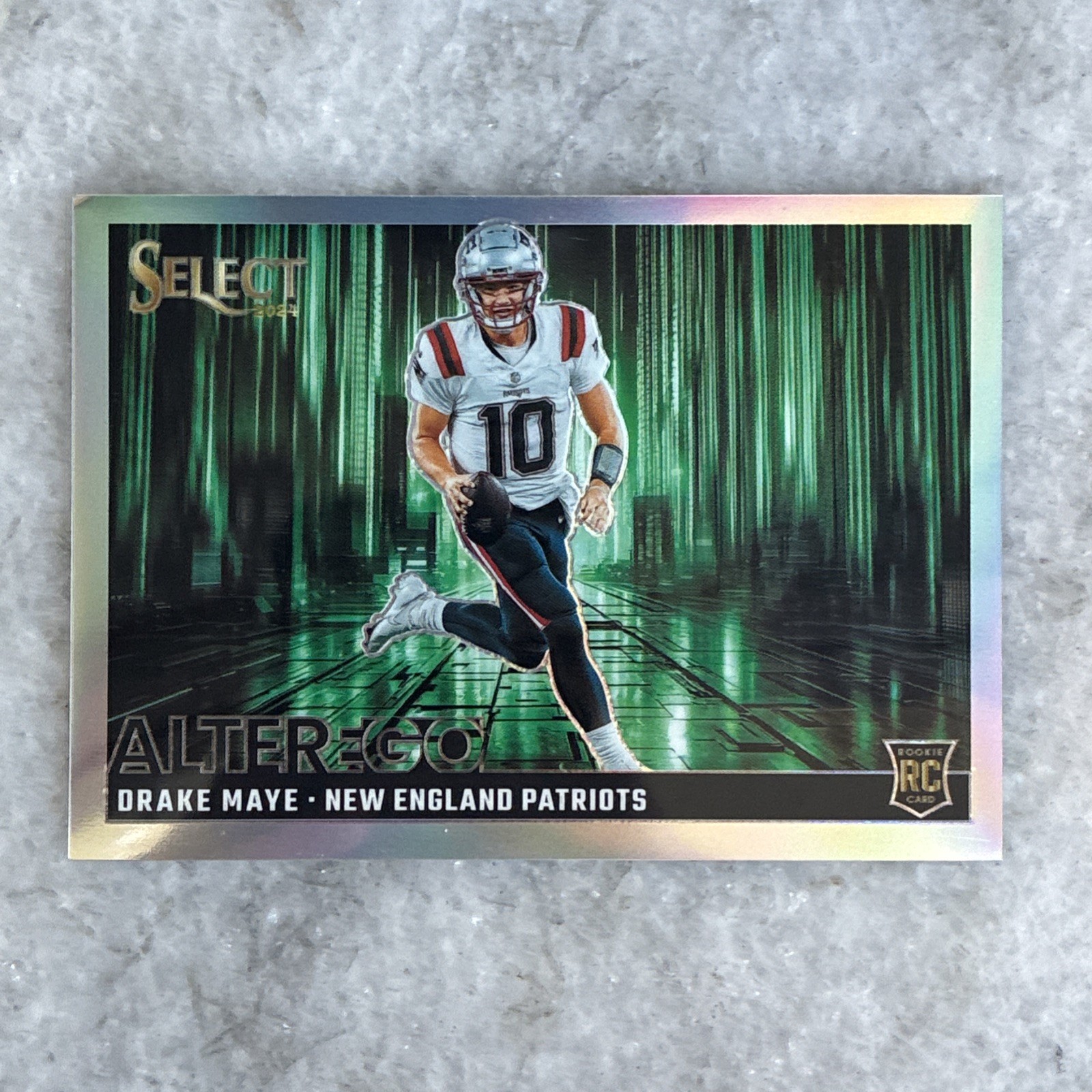 2024 Panini Select - Alter Ego Drake Maye #22 (RC) New England Patriots SSP