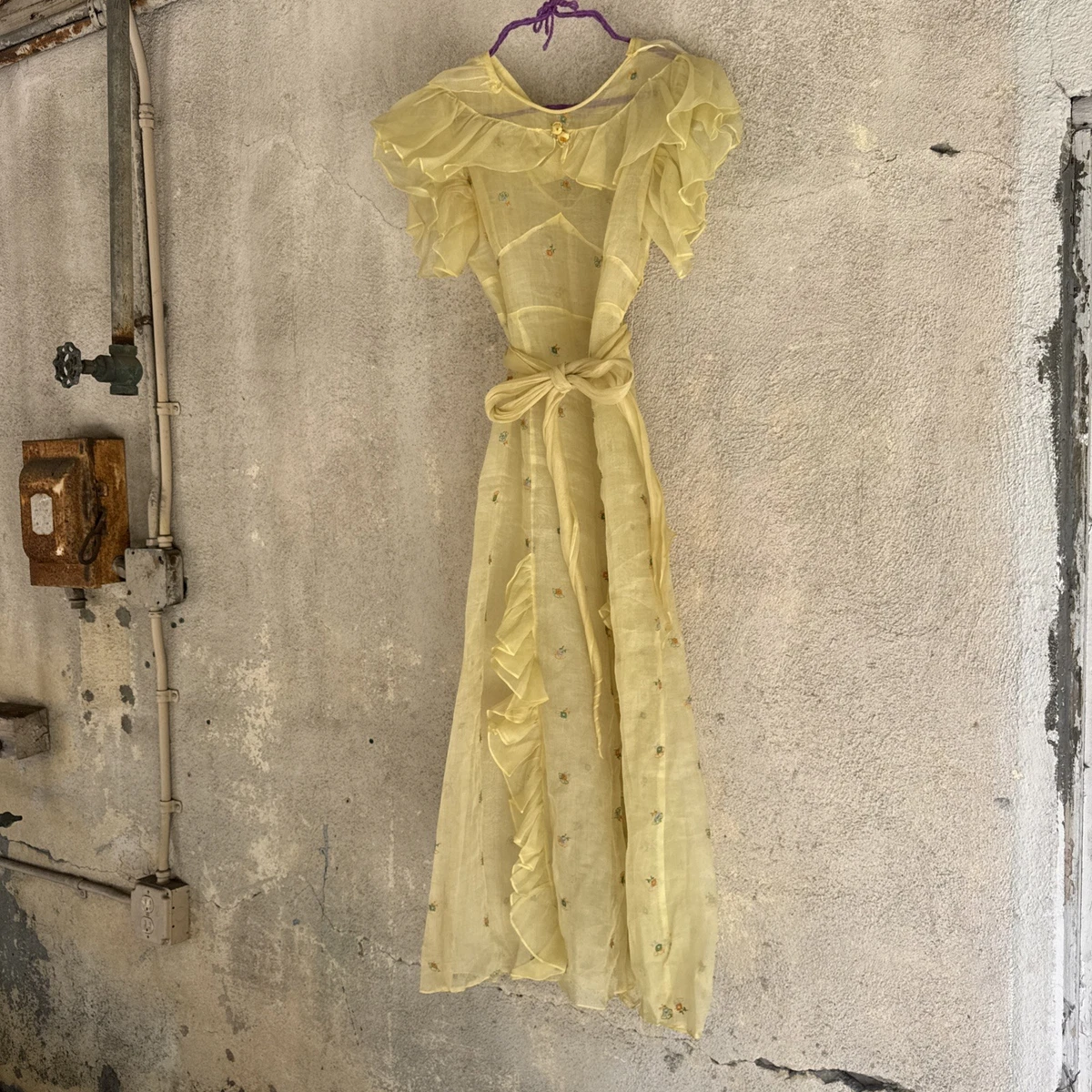 Yellow Vintage Dresses 1930s Decade for sale | eBay Yellow Vintage Dresses 1930s Decade for sale | eBay