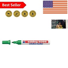 Wipeable Liquid Chalk Marker in Green - Ideal for Stylish Window Designs