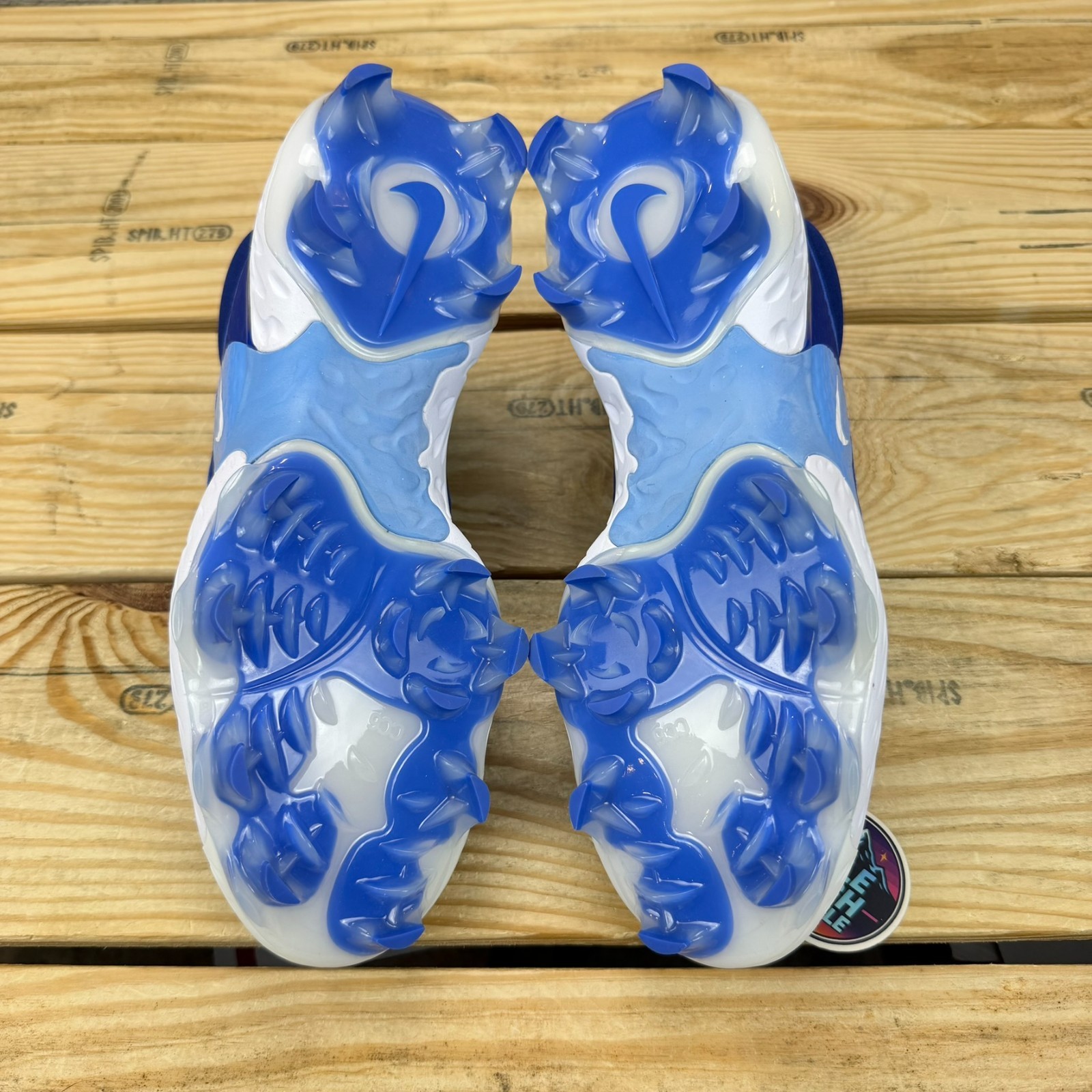 Nike Alpha Huarache Elite 4 Low MCS Baseball Cleats Men 9.5 Blue DX6962-416 New