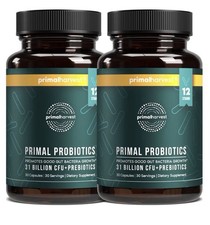 Primal Harvest Primal Probiotics Prebiotics Women Men Daily Supplement 2 Packs
