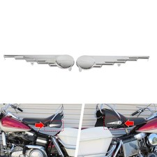 Sella Trim Speed Ball Wing per Harley Touring Road King Street Glide Cromo