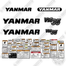 Fits Yanmar Vio35-6 Decal Kit Replacements Mini Excavator - 3M Vinyl!