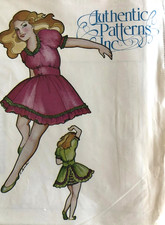 Authentic Patterns, Inc. 261 Square Dance Dress Sewing Pattern Size 12 UNCUT