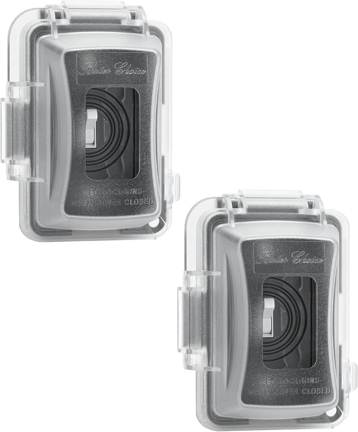 Bates- Weatherproof Electrical Outlet Cover, 1-Gang, Outdoor Plug Cover